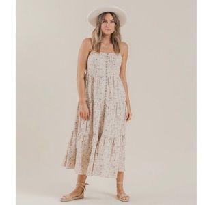 Rylee&Cru dragonfly tier maxi dress